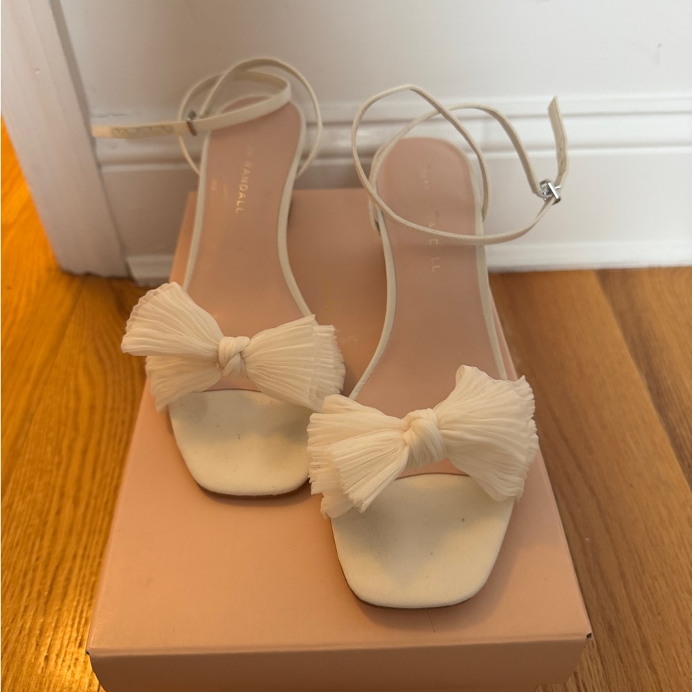 Never been worn Loeffler Randall Kimora Pearl heels
